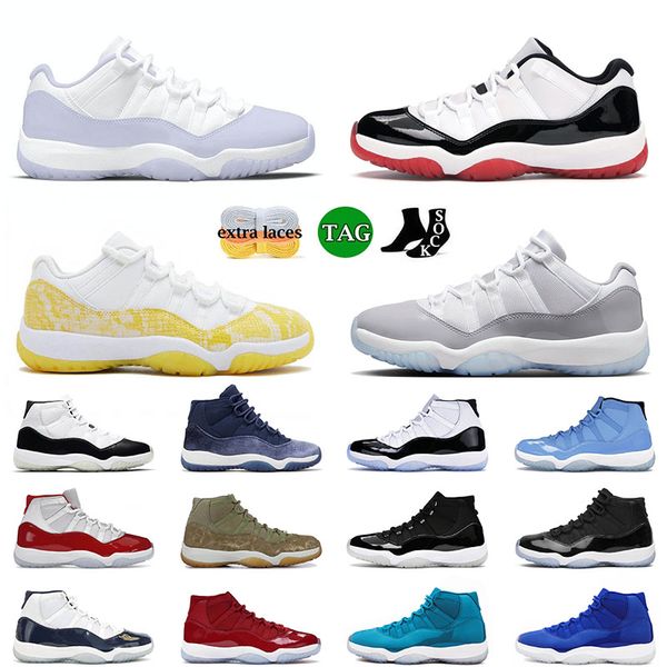 

11 11s xi jumpman basketball shoes pure violet low bred tour yellow cement grey pantone citrus mens women j11 outdoor sneakers eur 36-47