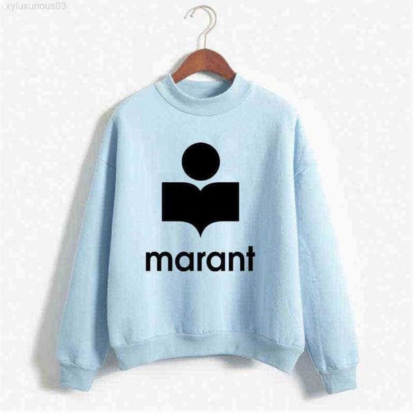 

plus velvet super dalian hoodie women's marant spring and autumn loose pullover hooded sweater for men299t, Black