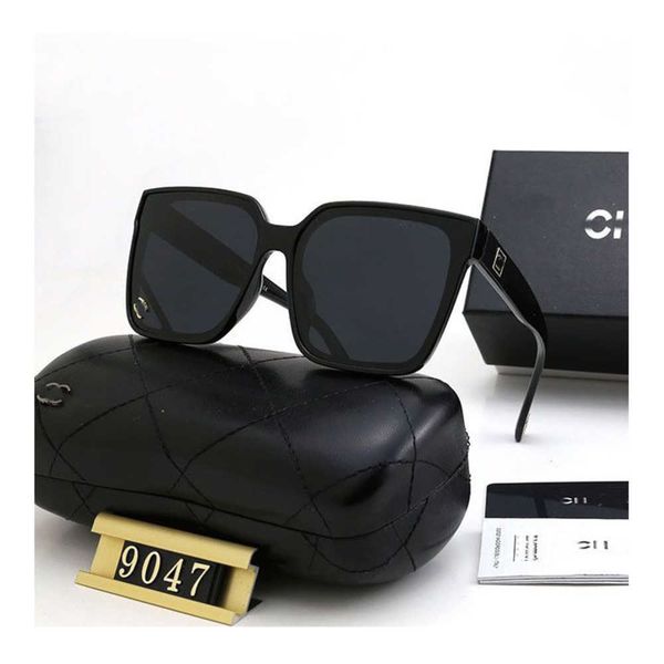 

brand luxury designer channel sunglass cycle luxurious mens women's sunglasses fashion highdefinition polarized temperament oversized, White;black