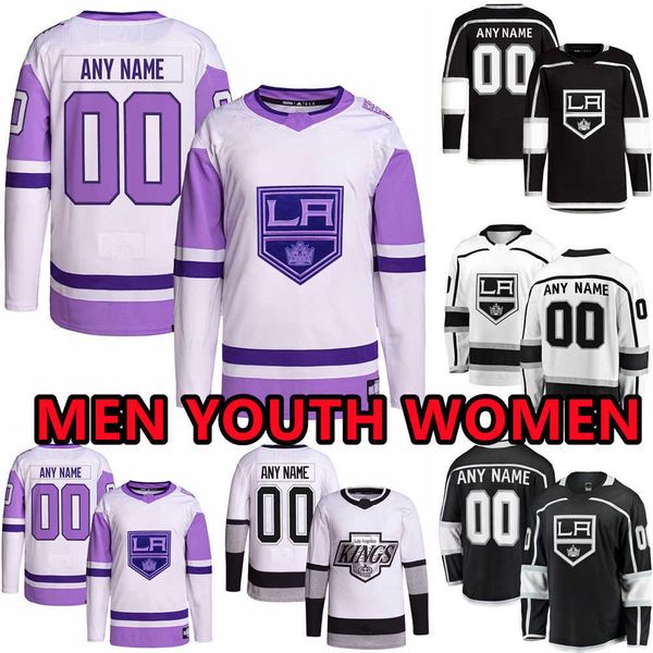 

custom hockey jerseys losangeles''kings''mens 34 arthur kaliyev 9 adrian kempe 70 joonas korpisalo 89 rasmus kupari 46 b, Black;red