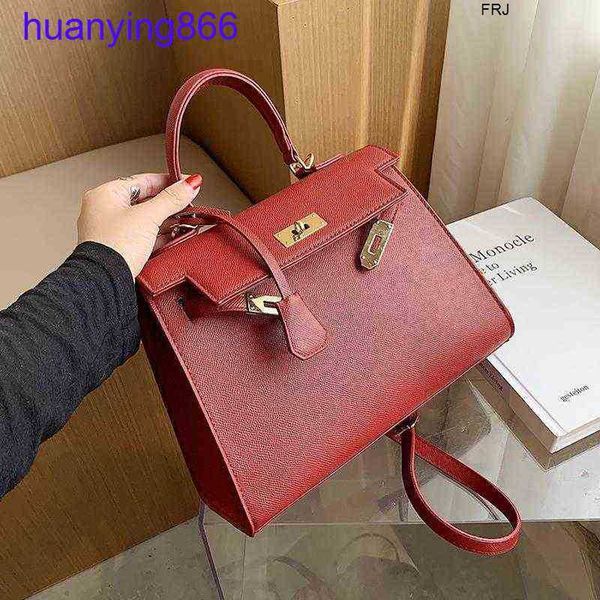 

designer kelys bags herms's high sense small womens 2023 autumn and winter new fashion versatile one shoulder messenger net red portabl