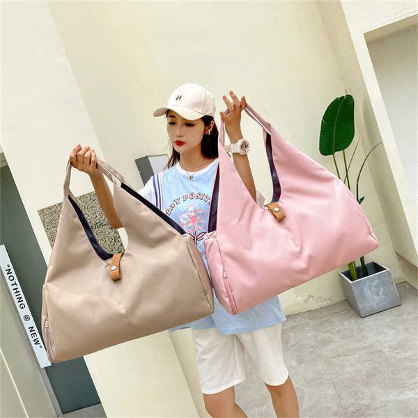 

duffel bags new short distance travel bag large capacity shopping foldable yoga exercise fitness luggage waiting for delivery 230316