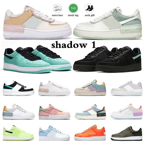 

2023 for me women 1 shadow platform shoes spruce aura pistachio frost triple white black aurora neon womens sports trainer sneakers size 36-