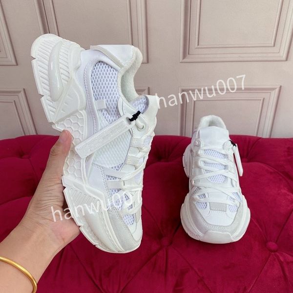 

2023 designer sneaker casual shoes calfskin leather white green blue letter overlays platform fashion luxury low sneakers, Black