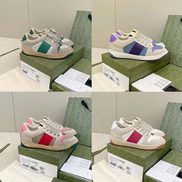 

sneaker woman basketball shoe designer fashion versatile piece luxury leather classic flower print flat shoes anti slip wear resistant dirty
