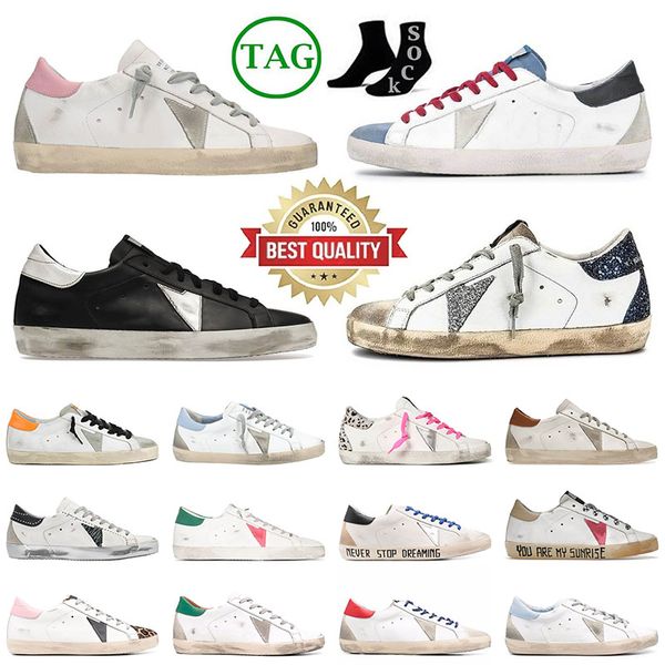 

golden goose basket casual shoes distressed do-old dirty super star sneakers white distressed dirty designer superstar men and women platfor