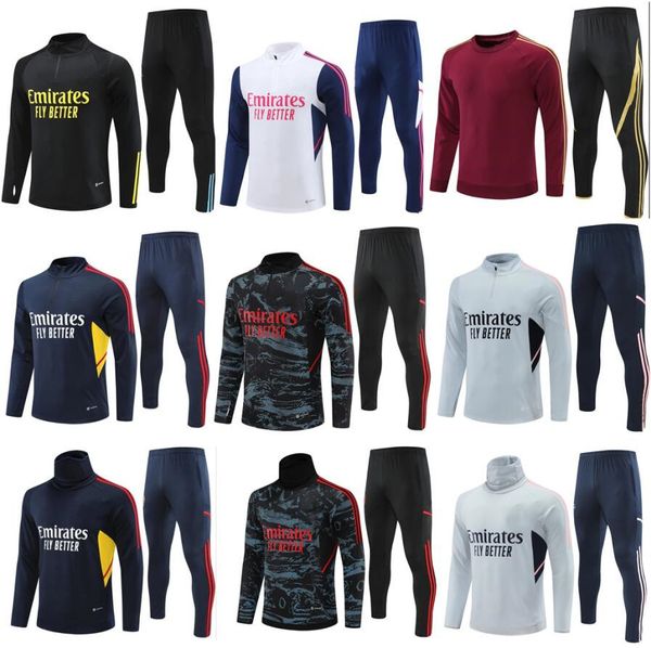 

arsen tracksuit pepe saka boys gunners training suit odegaard thomas tierney 21 22 23 24 transport men kids kit sportswear s-2xl, Black