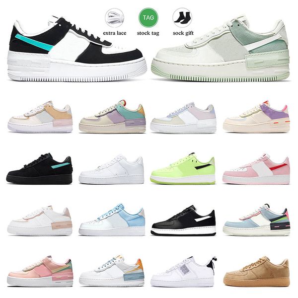 

2023 men women platform shoes 1 shadow pistachio frost spruce aura white black aurora pale ivory pink oxford atmosphere mint classic womens
