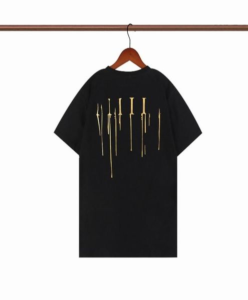 

2022 new pringting streetwear tee cotton summer street skateboard mens designer tshirt men women short sleeves casual tee size s7976120, White;black