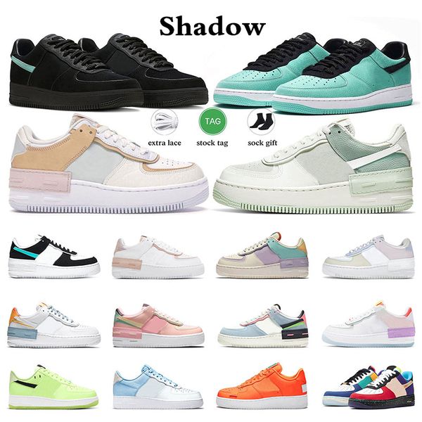 

2023 for men women shadow platform shoes shadows 1 sneakers tiffany blue spruce aura pistachio frost white black aurora utility pale ivory w