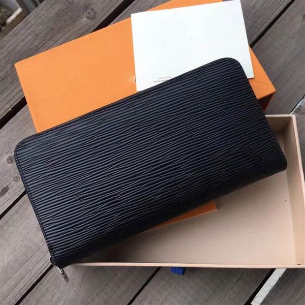 

paris fashion classic brazza men's purse design brand wallets women's long zippered handbag pu leather clutch bags with 218z, Red;black