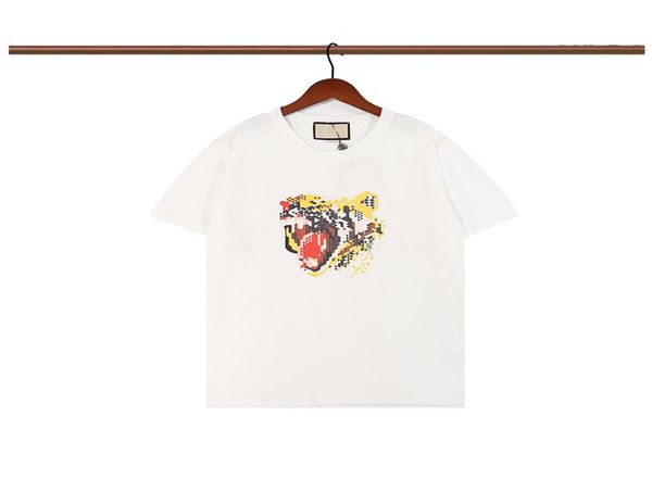 

22 summer men luxury designer t shirts men women fashion letter printed tiger tshirts short sleeve crew neck tees tshirts s3455770, White;black