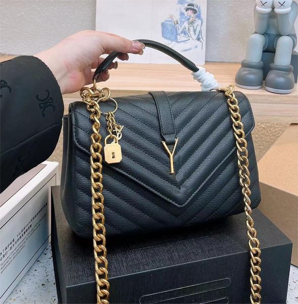 

women handbags college designer shoulder bags tote black classic diagonal stripes quilted chains cross body bag