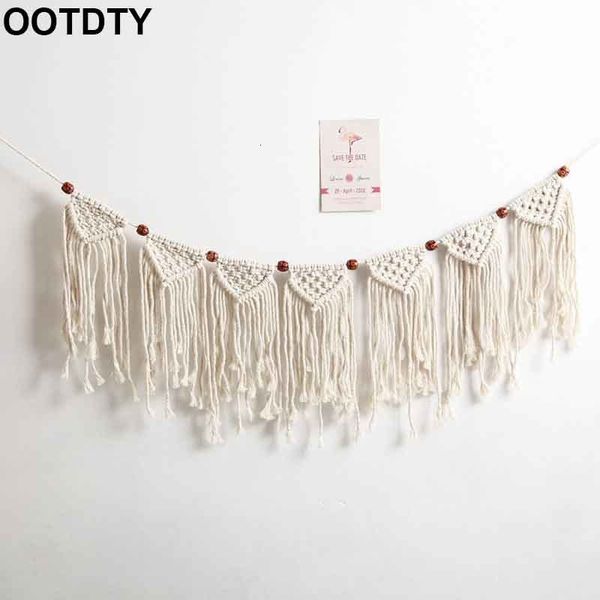 

wall decor elegant pull flower macrame bedroom wall hanging pendant art wall accents decor red beads tassels chic boho decor dorm 230317
