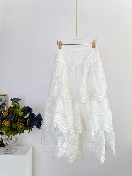 

skirts 2023 2023 australian designer designs new spring/summer holiday collection embroidered beaded long skirt, Black