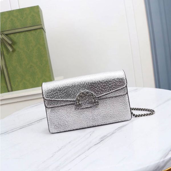 

designer shoulder bag tote dionysian bag two size chain fashion 2023 plaid floral brand purse retro women can diagonal span silver leather h