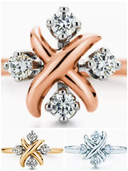 

fashion ring designers x rings jewelry for women gift stainless steel luxury jewellerey wedding, Golden;silver