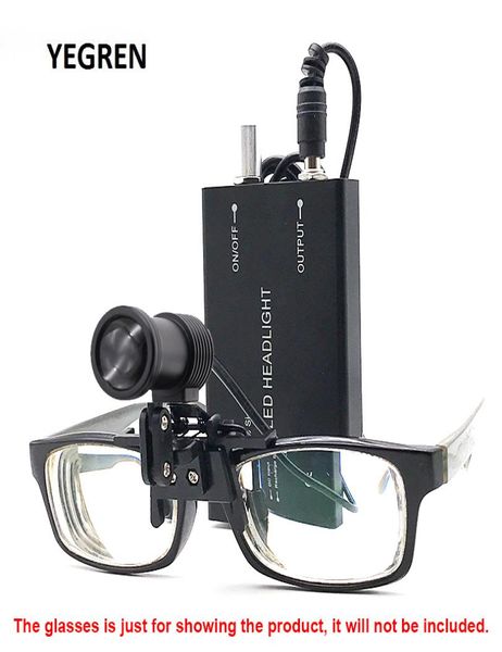

led dental loupe headlight spotlight illuminator with glasses clip for oral cavity dentist surgery medical beauty surgery t2005212157525