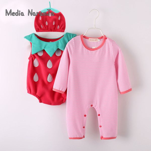

rompers baby girl outfit strawberry costume full sleeve romperhatvest infant halloween festival purim pography clothing 230317, Blue