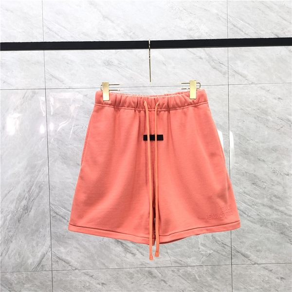 

high street shorts men's casual sports pant knee length loose oversize style drawstring women short pants trend designers, White;black