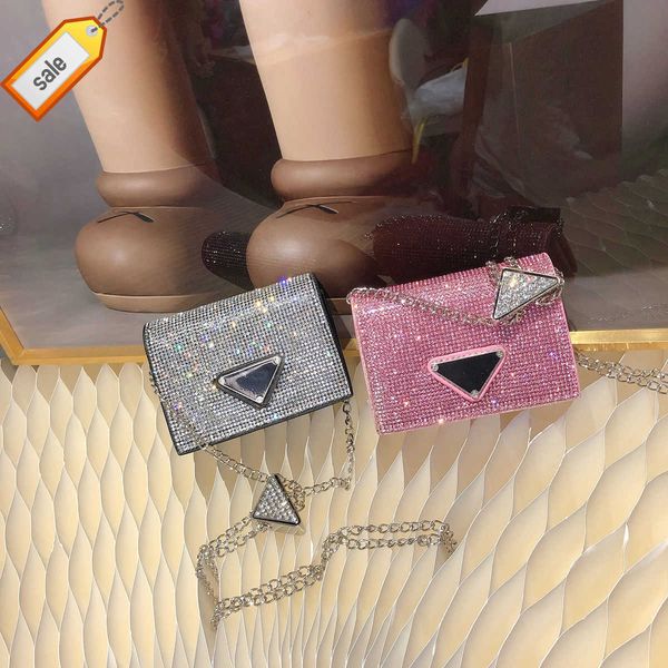 

luxurys women's brand designer shoulder bags 2023 new fashion texture diamond inlaid senior quality mini crossbody bag portable messeng