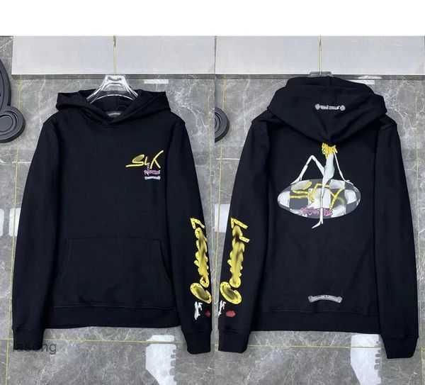 

winter women's hoodies sweatshirts classic fashion chrome hoodie autumn ch designer mens luxury zipper sweater horseshoe phantom 47ihmg, Black