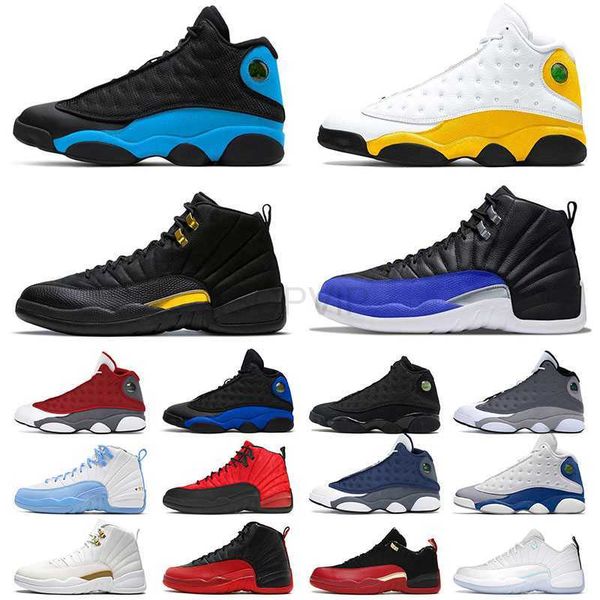 

mens womens jumpman 12 13 designer basketball shoes black taxi 12s bowl low xii flu game french blue barons 13s xiii flint court purple