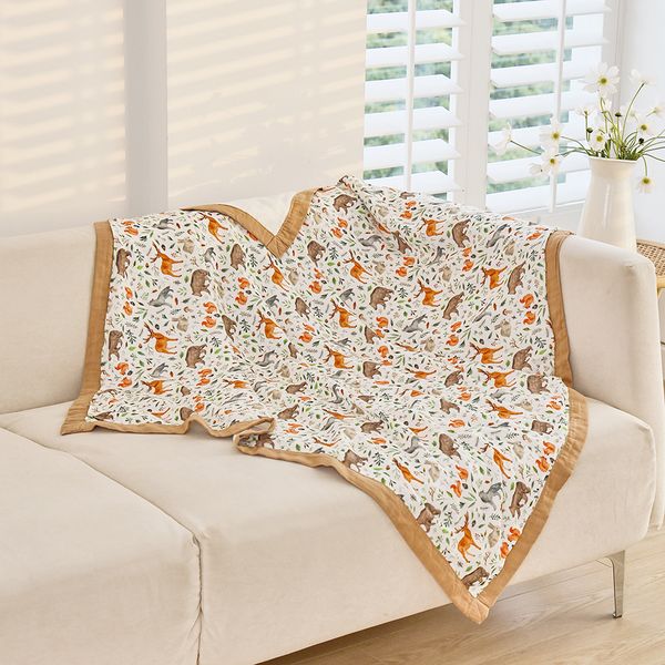

quilts kangobaby #my soft life# design premier quality thicker bamboo cotton baby swaddle blanket born muslin wrap infant quilt 230317