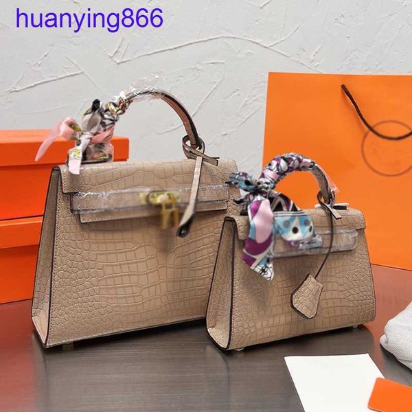 

designer women hernes kely tote shoulder bag paris brand alligator cowhide genuine leather handbags business totes handbag with silk scarf z
