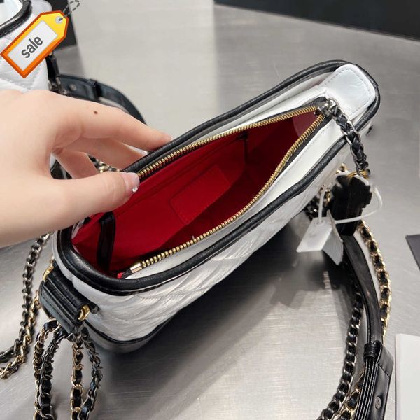 

luxury women's brand designers shoulder bags textured cowhide quilted ringer makeup bag fashion gold metal zipper double chain shoulder