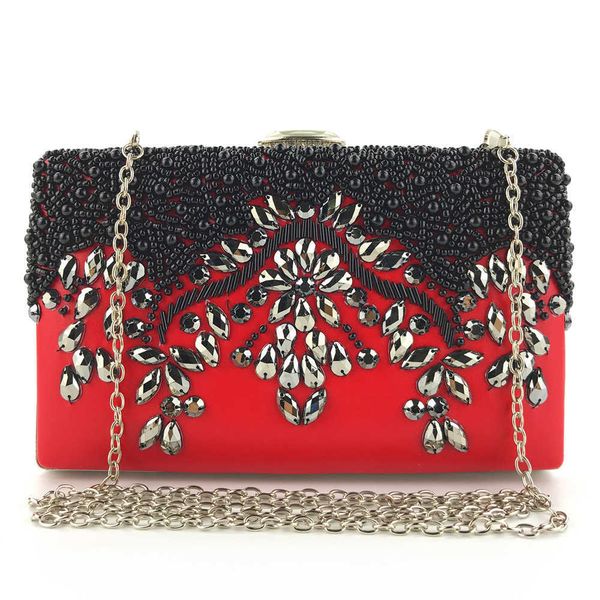 

hengmei new hand holding dinner bag handmade beaded dress beaded fashion bag 230317