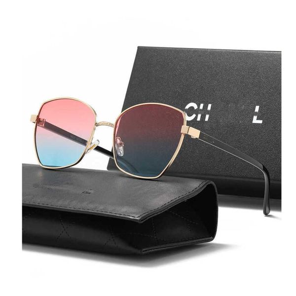 

brand luxury channel sunglasses vintage mens women's sunscreen temperament polarized uv proof strong drive designer glasses high sungla, White;black