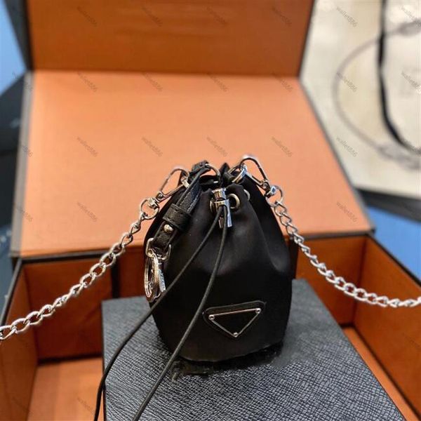 

womens designers black wallet coin purse luxury mini bucket cute card holder lipstick bags chain shoulder bag fashion casual girl 274b, Red;black