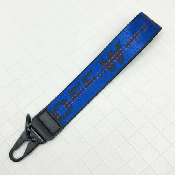 

offs luxury fashion keychains brand key rings clear rubber keys ring classic men women canvas keychain embroidery letters pendant belt 3.5x2, Slivery;golden