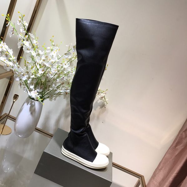 

designer boot designer womens booties cowboy boots martin booties shoes genuine leather platform shoe autumn winter round knee booties toe s, Black