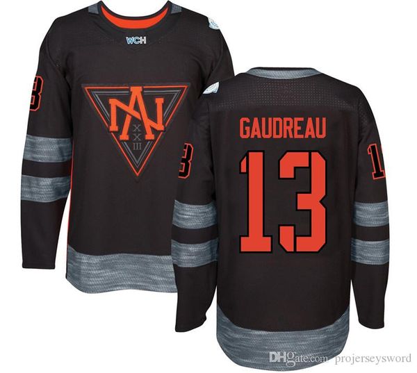 

2016 world cup north american team larkin gostisbehere rielly hellebuyck matthews gibson custom hockey jerseys ing, Black;red