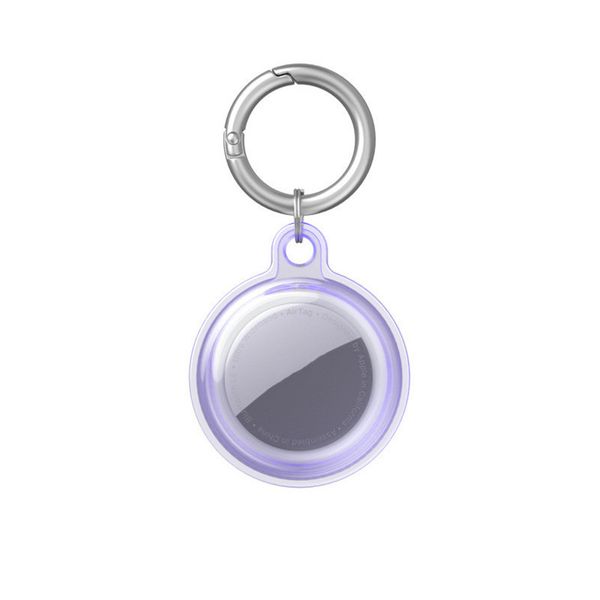 

2023 airtag trackers case loop soft tpu silicone protective cases anti-lost device finder keychain tracker protect cover with buckle scratch