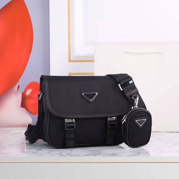 

fashion designer shoulder bags handbags re-nylon and leather men messenger bag