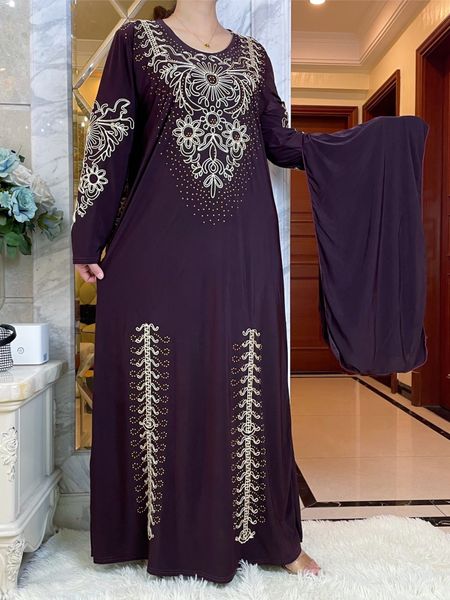 

ethnic clothing muslim africa middle east abaya women kaftan ice silk fabrictraditional embroidered maxi long sleeve dress islamic 230317, Red
