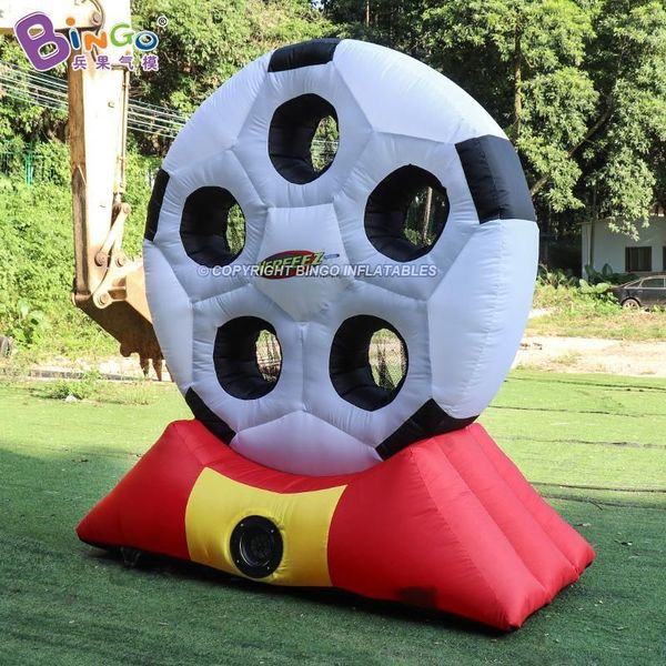 

2m height inflatable football shooting game advertising inflation soccer toy dart board blow up sport games for kids for decoration with air