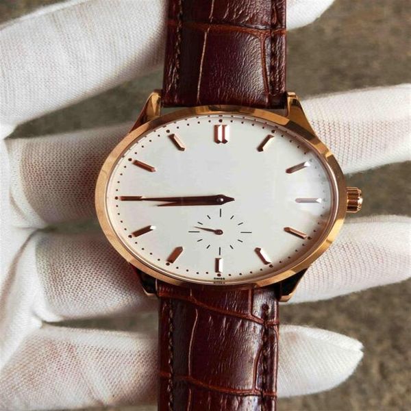 

mens watch automatic mechanical wrist watch leather strap male dress watch man wristwatches3283, Slivery;brown