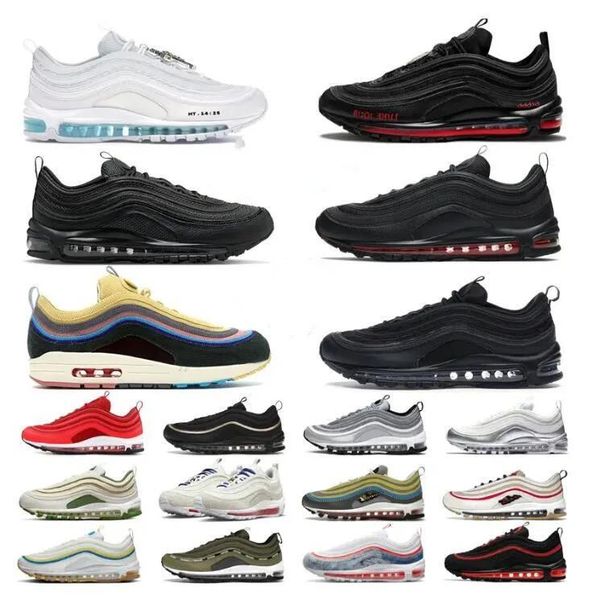

og 97s running shoes airmaxs satan usa italy triple black white mschf jesus reflective bred the undefeated mens men women sean wotherspoon m