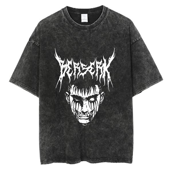 

mens tshirts harajuku streetwear vintage tshirt japanese anime graphic oversize t shirt washed tshirt men summer short sleeve cotton tee 230, White;black
