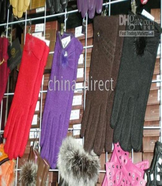 

new winter spring gloves womens ladies golve wool gloves 20pairslot 15341623217, Blue;gray