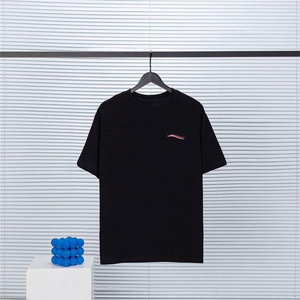 

fashion men's t-shirt luxury design2023 balencaigaity men's t-shirts retro decoration cotton soft anti-wrinkle letter printing cas, White;black