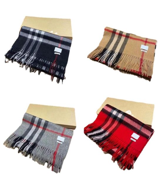 

2022 new women man designer scarf fashion brand 100 cashmere scarves for winter womens and mens long wraps size 180x30cm chri1893885, Blue;gray