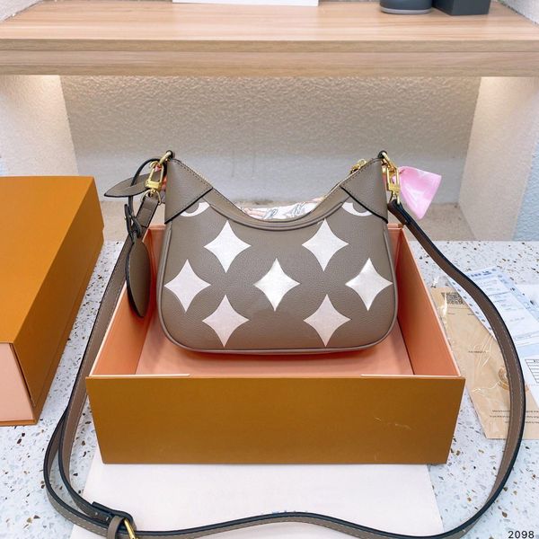

2023 bagatelle hobo bag women shoulder crossbody bags leather handbag luxury sling vanity bucket bag