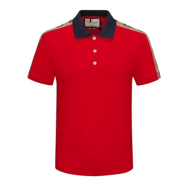 

luxury men's t-shirt and polo shirt designer men's polo shirt cotton short summer fashion casual with brand alphabet high-quality, White;black