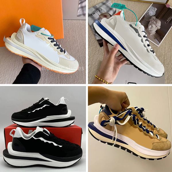 

2023 mens running shoes pegasus fragment undercover ldwaffle black gum sesame sail pure platinum men women trainers sports sneakers size 36-