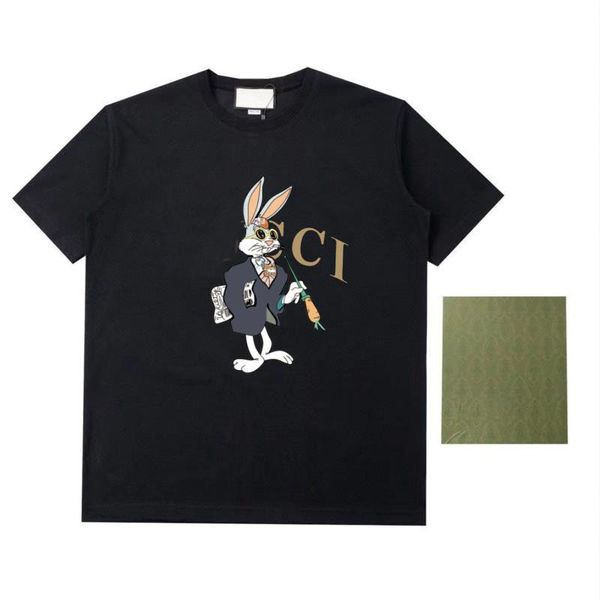 

2023 new mens womens designer t shirt printed fashion man t-shirt cotton casual tees short sleeve luxury hip hop streetwear, White;black
